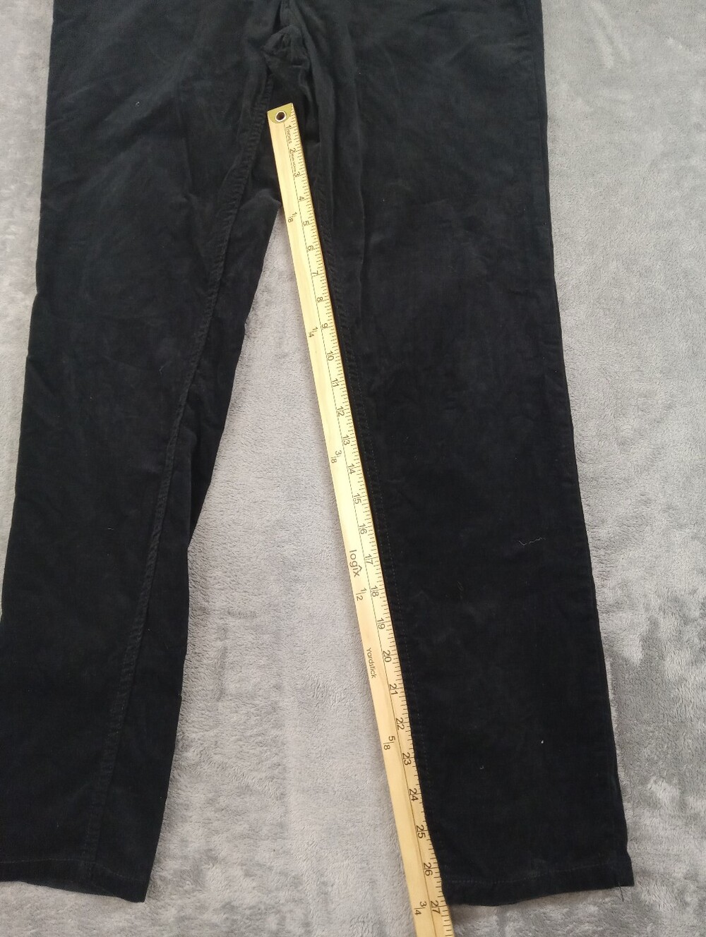 Mudd Women's Black Corduroy Straihgt Jeans Size 11 - Picture 10 of 11